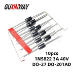 10pcs 1N5822 IN5822 3A 40V DO-27 DO-201AD Schottky Diode