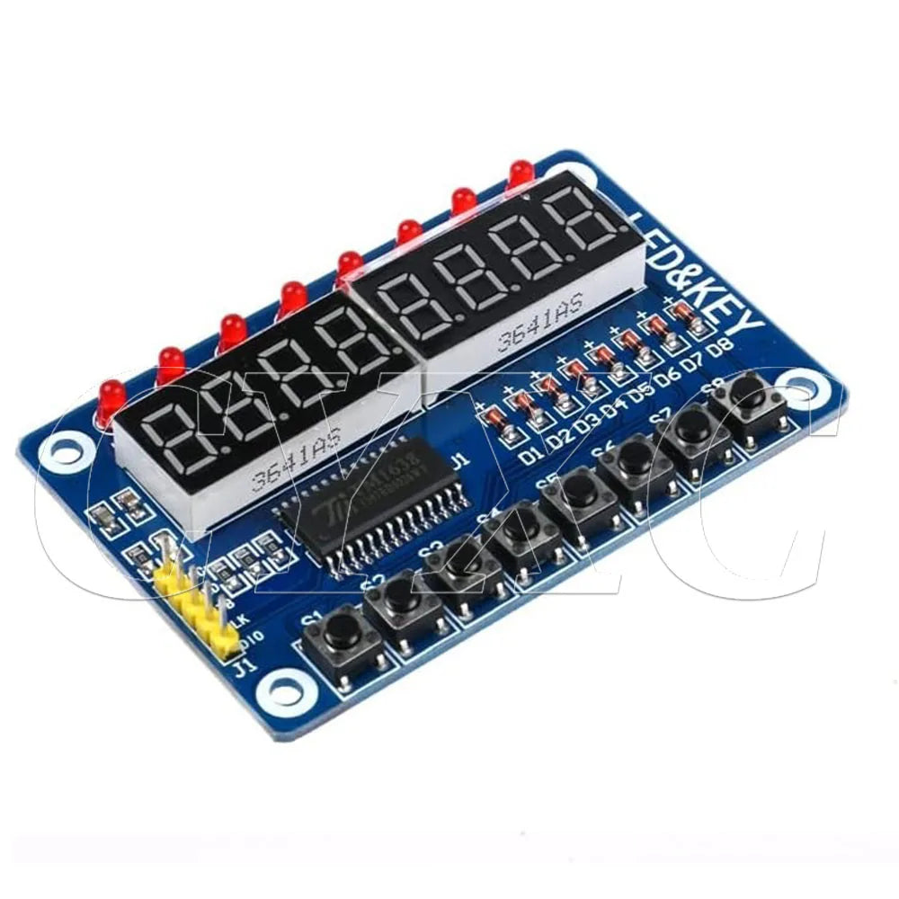 1-10PCS TM1638 Module Key Display For AVR Arduino New 8-Bit Digital LED Tube 8-Bit
