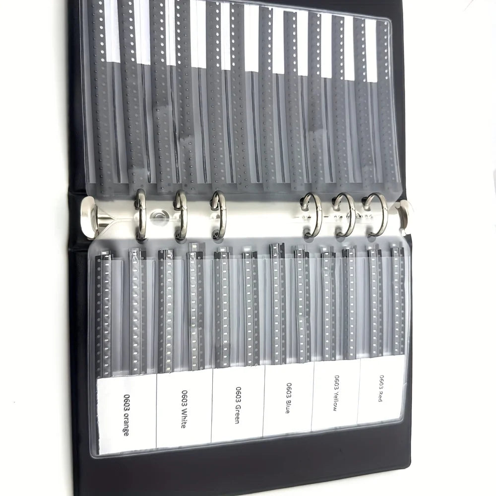 0402 0603 0805 1206 SMD LED Diode Sample Book Red/Green/Blue/White/Yellow/Orange