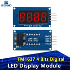 1PCS TM1637 4 Bits Digital LED Display Module For arduino 7 Segment 0.36Inch Clock RED Anode Tube Four Serial Driver Board Pack