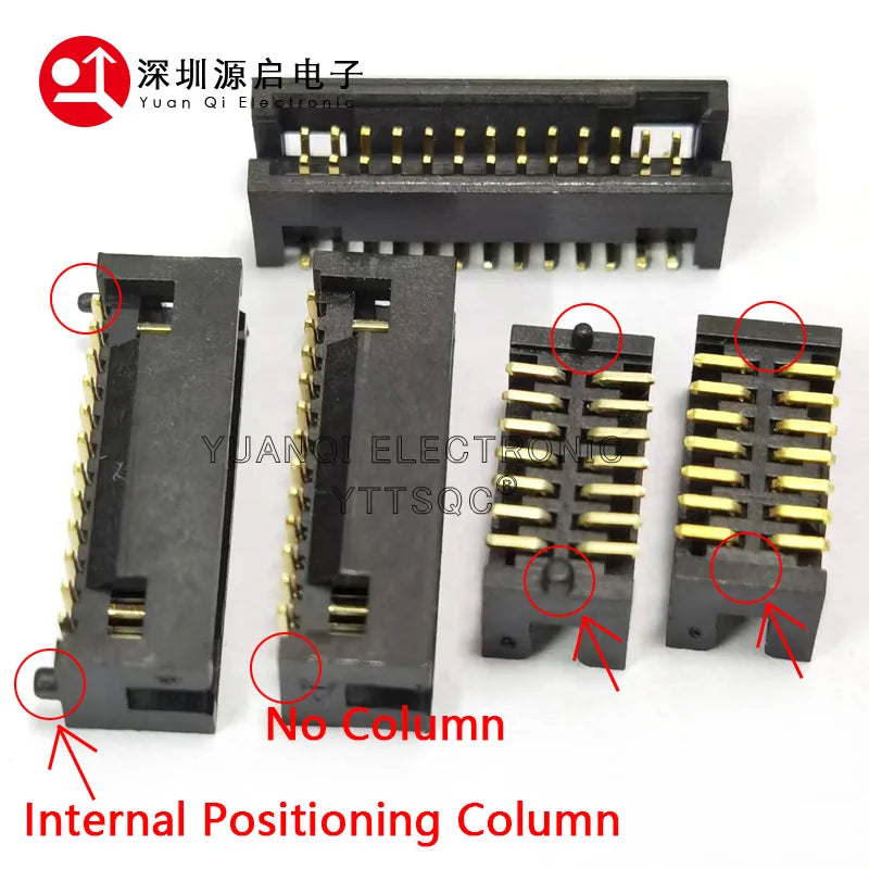 DC3 IDC Box Headers 1.27mm SMT JTAG Connector 2*5 10P/12/14/16/20/30/40/80/100 Pin For External Positioning Column Female Socket