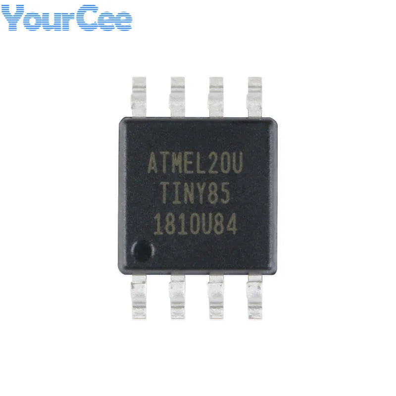 20pcs/1pc ATTINY85 ATTINY85-20SU ATTINY SOIC-8 8KB 20MHz 8Bit Microcontroller SMD IC Chip ATTINY44A-SSUR ATTINY13A-SSU ATTINY10