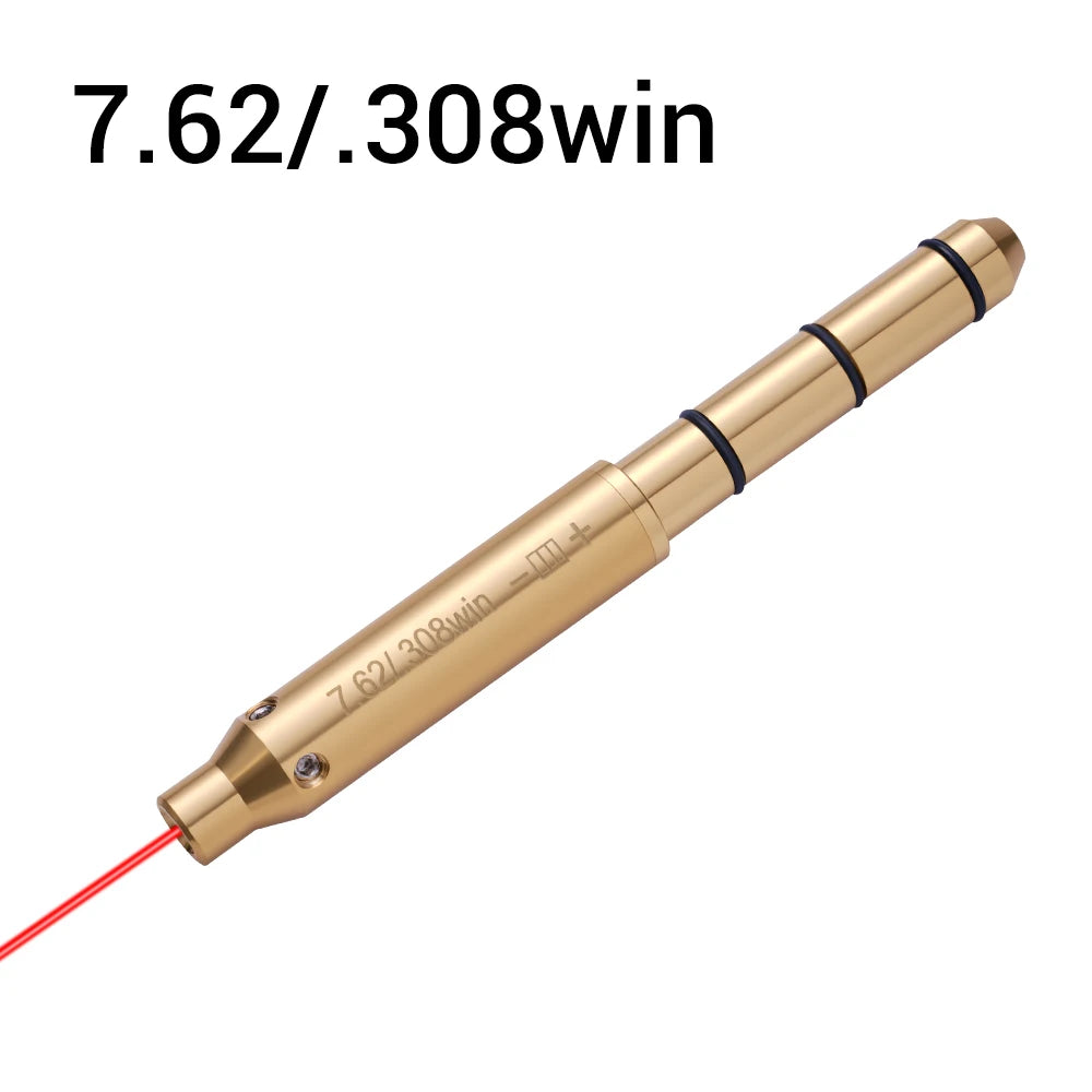 Laser Bore Sighter .22LR .177 .223Rem 9mm/.38spl 300WIN .30-06 8X57JS Barrel for Pistol Rifle Airsoft Cartridge Collimator