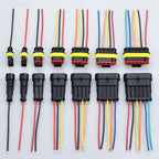 YanXi AMP 1/2/3/4/5/6 Pin Way Waterproof Electrical Auto Connector Male Female Plug with Wire Cable Harness For Car Motorcycle