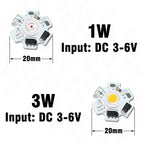 1W 3W 5W Driverless LED COB Chip White Red Green Blue Yellow Purple Full Spectrum 3-6V 8-12V 12-24V 1 3 5 W Watt Light Beads