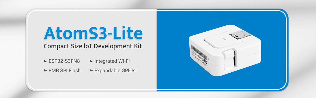 M5Stack Official ATOMS3 Lite ESP32-S3FN8 Dev Kit