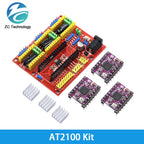 CNC Shield v4 Engraving Machine / 3D Printer / + 3pcs A4988 / DRV8825 / AT2100 Stepper Motor Driver for Arduino