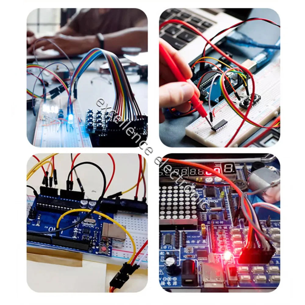 50-300pcs Breadboard Dupont Cable For Arduino Line 2.54mm Male Female Dupont 10cm 20cm 30cm Jumper Wire  DIY 1P Connector
