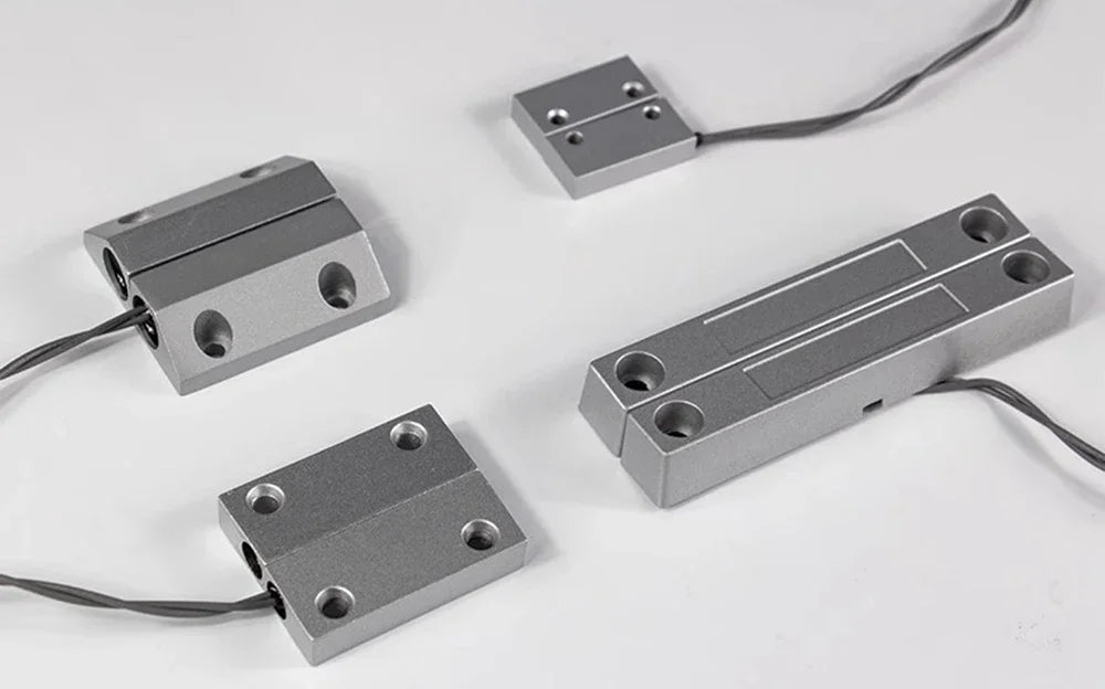 NC Door Sensor Metal Wired Roller Shutter Door Magnetic Contact Reed Switch for Security Alarm System