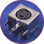 10 Pcs Connnector Mini Din 3 4 5 6 7 8 9 Pin Female Circular Receptacle Power Sockets MD-SM Shield Right Angle Through Holes PCB