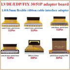 1PCS LVDS Screen Line EDP Adapter Board FIX 30P To FPC 30P/51P 1.0mm/0.5MM Flexible Cable Interface Adapter