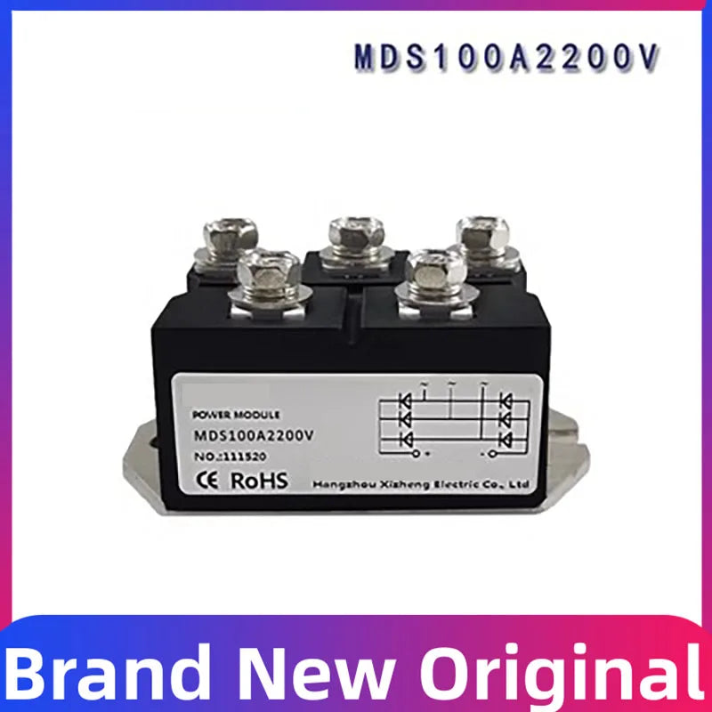 (Type I) Commercial electromagnetic stove MDS100A 150A 160A 200A 250A1600V 2000V 2200V three-phase rectifier bridge module