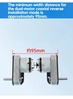 GM3865 DC 520 Reduction Motor 13 Wire Magnetic Hall Encoder Disk Motor 12V24V6V
