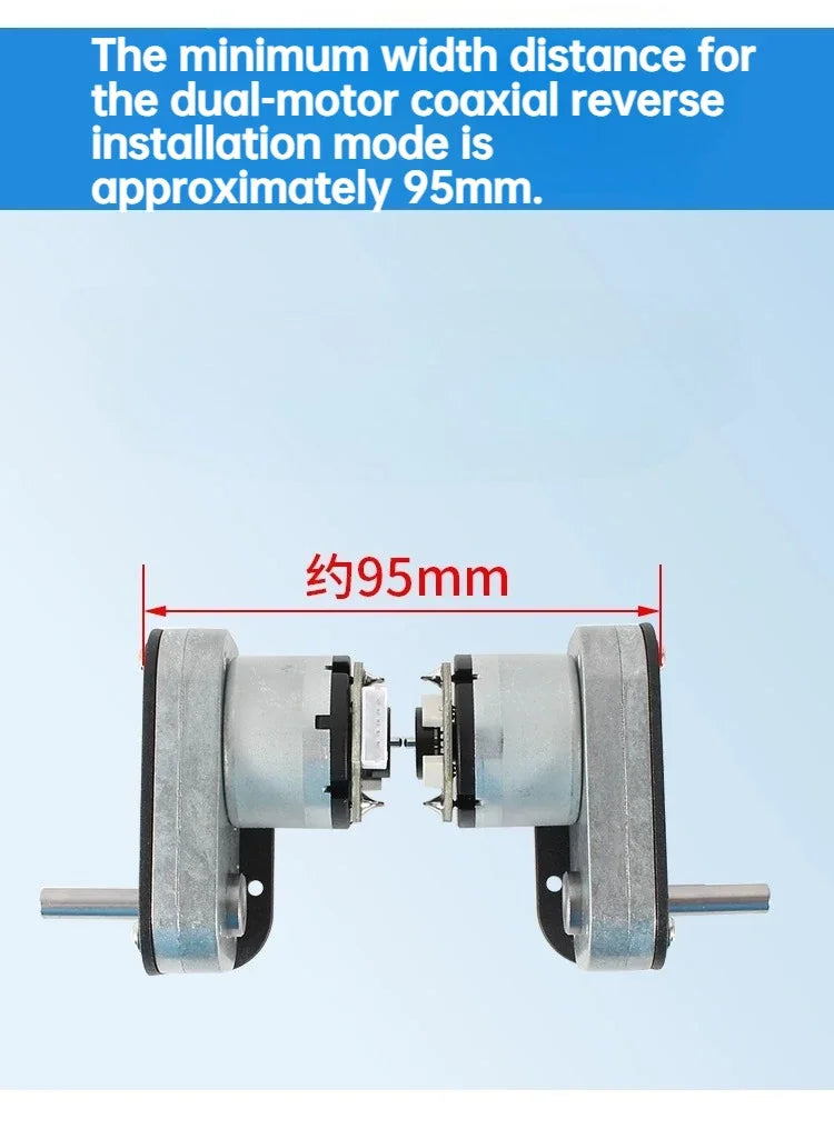 GM3865 DC 520 Reduction Motor 13 Wire Magnetic Hall Encoder Disk Motor 12V24V6V