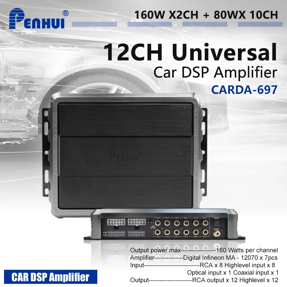 Усилитель с проходным DSP процессором RedPower IMPERATOR 12 каналов Car DSP Amplifier