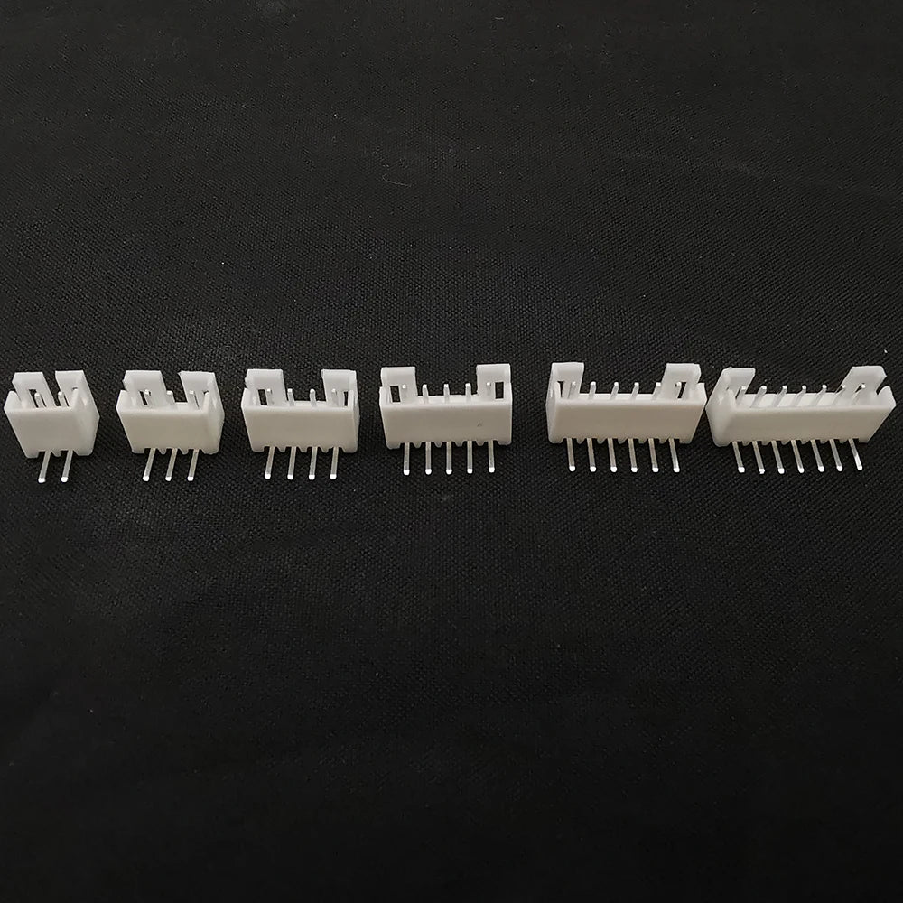 50Pcs XH 2.54 PH2.0 2P 3P 4P 5P 6P 7P 8P 9P 10P 12 Pin Male Plug Right Angle Electrical Wire Connector Pin Header for PCB JST