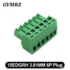 5PCS 15EDG KF15EDGRH 2x2 ~ 12PIN 3.81mm Double Layer Double row pluggable terminal block PCB welding plate Plug Pin Socket