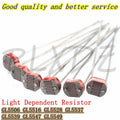 100PCS/LOT LDR Photo Light Sensitive Resistor Photoelectric Photoresistor 5528 GL5506 5516 5528 5537 5539 5547 5549 For Arduino