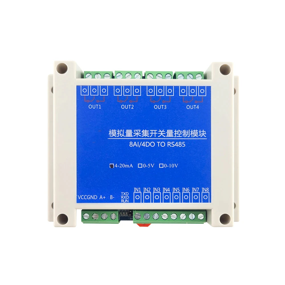 Conversion Module Analog 4-20mA 0-5V 0-10V to RS485 Modbus RTU Protocol 2 4 8 Channel Digital RS485 Transform Modules