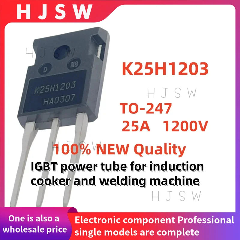 5PCS 100% Brand New and Quality K15T120 K15T1202 K15H1203 K25T120 K25T1202 K25H1203 TO-247 IGBT power triode