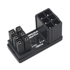 Turn Connector 8 Pin Power Adapter Board 180 Degree Angle GPU Power Connector for Desktops Graphics Card