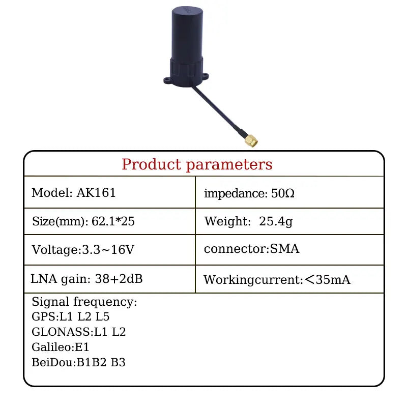 for UAV UM980/UM982 Compass IST8310 Module Type-C Connector Full Frequency High-precision Positioning RTK Centimeter Surveying