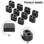  10x/Toroids Ferrite Core Magnetic Ring Bead For Radio Frequency RF RFC/ Accessories Double-Hole Magnetic Ring