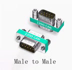 1% Accuracy DB9 Male to Female Conversion Pug CAN Bus Conversion Head Serial Port Built-in 120 ohm CAN Terminal Resistance