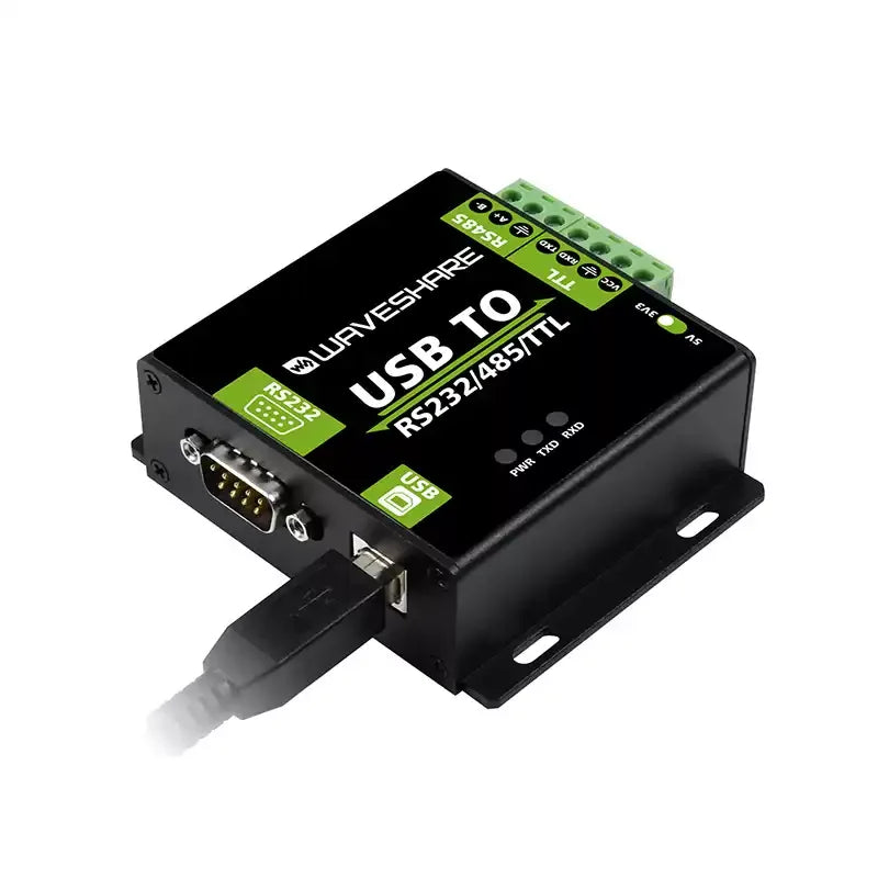 Waveshare USB to RS232/485/TTL Converter Onboard FT232RL Industrial Grade USB to RS232 Converter Support Android Windows