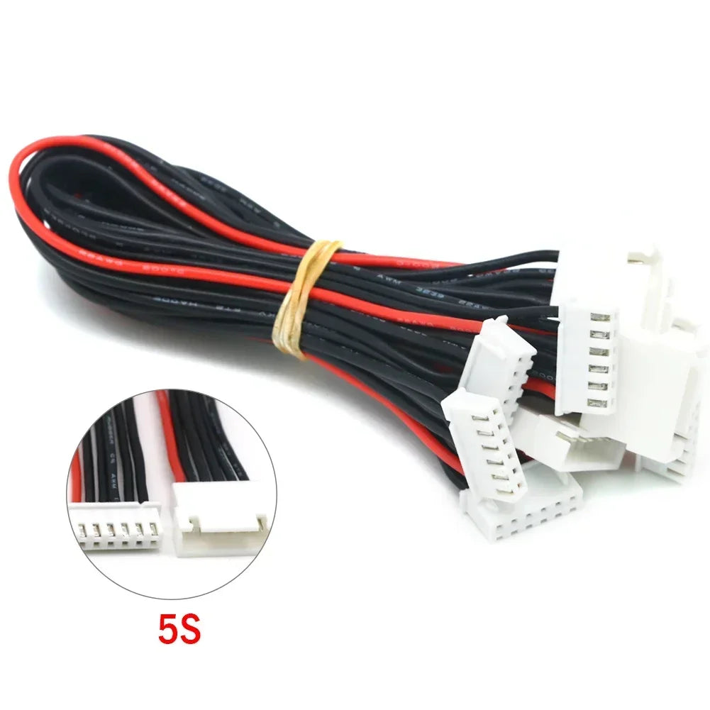 10pcs JST-XH 1S 2S 3S 4S 5S 6S 7S 8S 30cm 22AWG Lipo Balance Wire Extension Charged Cable Lead Cord for RC Lipo Battery charger