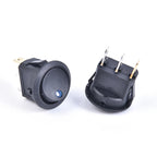 4Pcs 12V 20A Round Rocker Switch ON/Off LED Light Car Marine Boat Dot Toggle