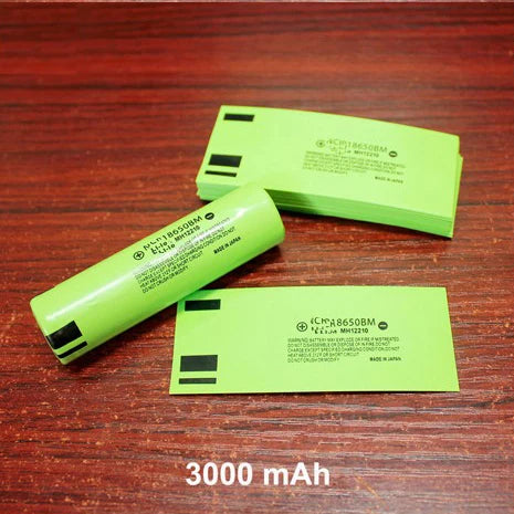 100pcs/lot 18650 lithium battery shrink film PVC heat shrinkable tube battery packaging skin packaging insulation tube