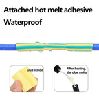 Yellow-Green 3:1 Heat Shrink Tube With Glue 1.6mm - 50mm Dual Wall Adhesive Lined Polyolefin Shrinkin ﻿Wrap Cable Protect Sleeve