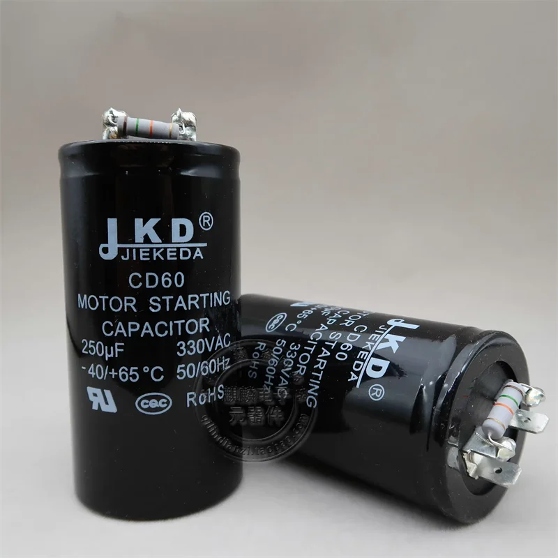 JKD CD60 330V250UF 250UF 330V freezer refrigerator compressor floor scrubber starting capacitor