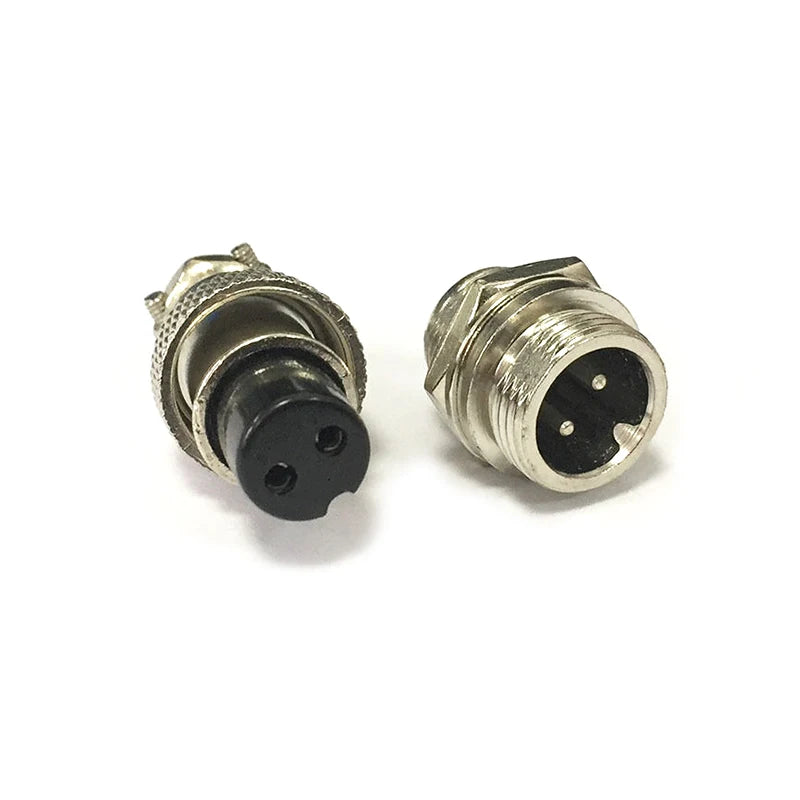 1 Set GX12 Nut Type Male & Female Electric Wire Panel Connector 2/3/4/5/6/7 Pin 12mm Circular Power Aviation Socket & Plug NEW
