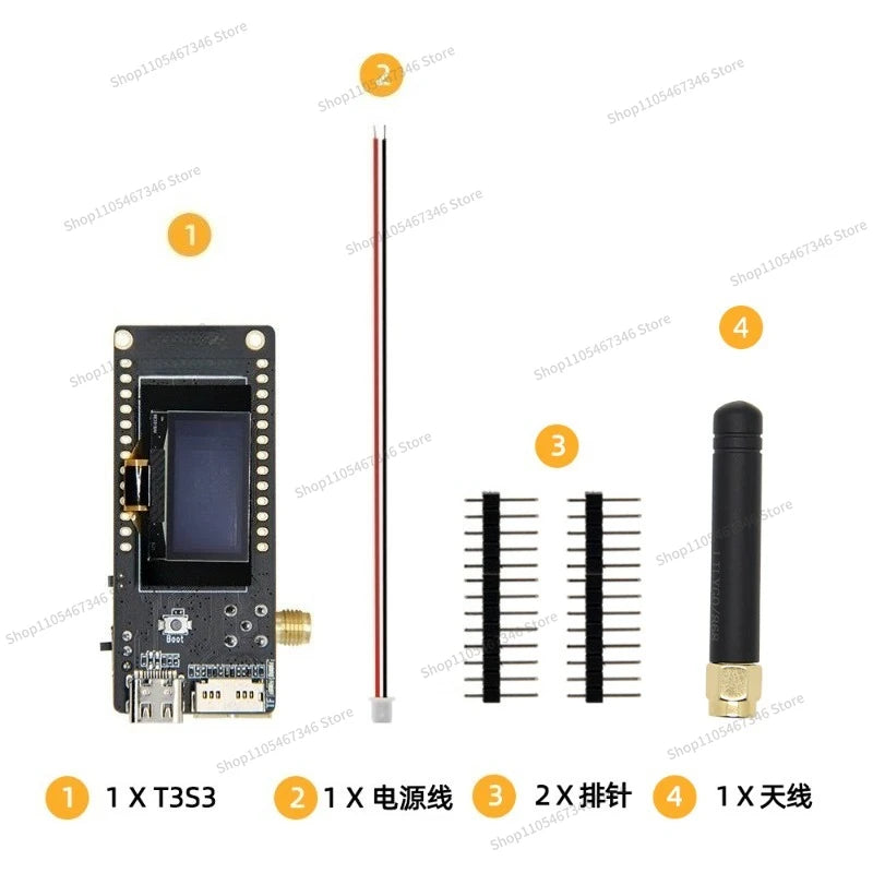 For T3S3 V1.2 ESP32-S3 LoRa2.4G SX1280 with OLED Development Board Module
