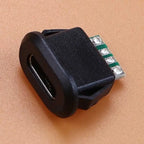 6Pin Type-C USB Waterproof Connector USB-C Direct Compression Welding Wire Type Female Socket Charging Port Tail Plug Interface