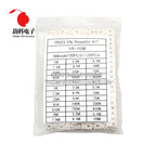 720Pcs 5% 0603 0805 1206 SMD Chip Resistor Assorted Kit 1ohm - 10M 36valuesX20pcs= 720pcs Resistance Sample set