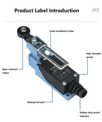 High-Quality Water and Oil Proofing Limit Switches TZ-8104, TZ-8108, TZ-8111, TZ-8122, Small Contact Type Limit Switches