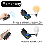 QIACHIP 433MHz Wireless Remote Control Switch Dry Contacts RF Relay Module DC 5V 12V 24V 48V 60V Remote Controls Gate Door Light