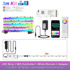 RGB-IC COB LED Strip with Tuya Wifi Controller 2.4G Remote Alexa Google Home Rainbow Color Addressable LED Tape 10m 20m 25m Kit
