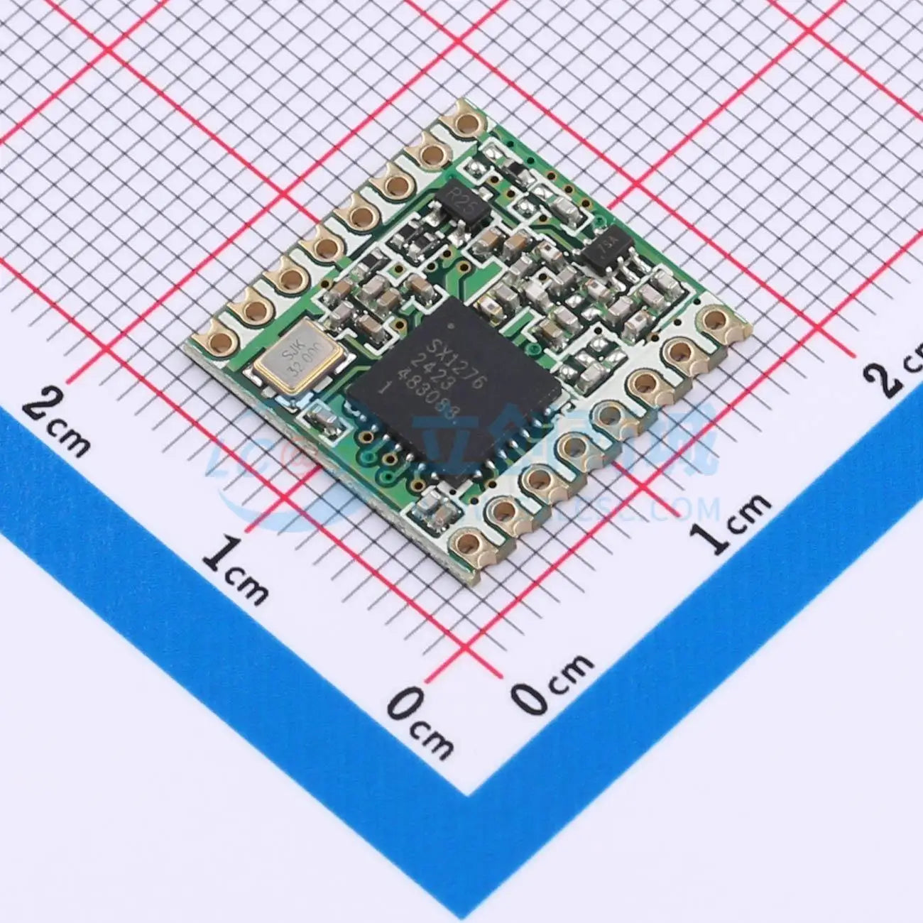 2pcs DL-RFM95-915M SMD 16x16mm 915MHz 20dBm LoRa Wireless RF Transceiver Module