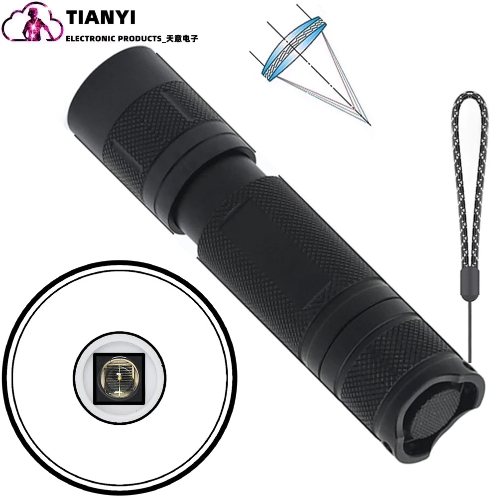 Professional Focus Night Vision Hunting Torch, Tactical Infrared Radiation Zoomable LED Flashlight, IR 850nm, 940nm, 10W