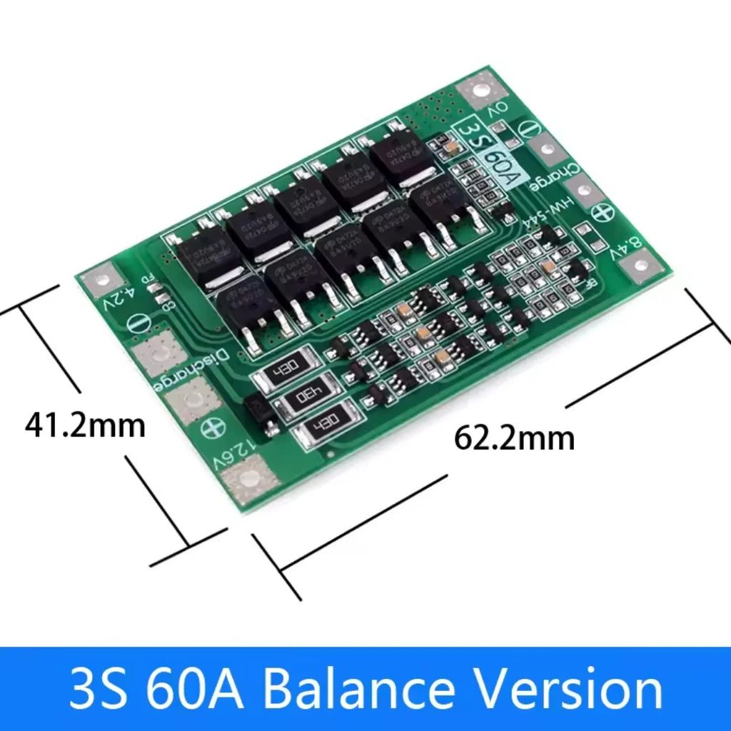 3S 4S 40A 60A Li-ion Lithium Battery Charger Protection Board 18650 BMS For Drill Motor 11.1V 12.6V 14.8V 16.8V Enhance Balance