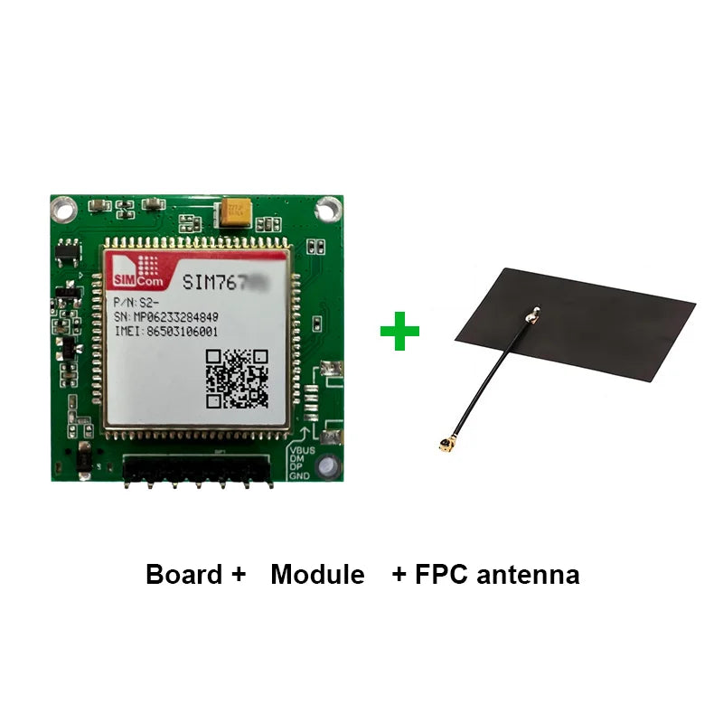 SIM7670G SIM7672G Development Core Board 4G+GNSS LTE CAT1 Module Global Bands Breakout Kit with Antenna Support LTE-FDD/LTE-TDD