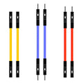 10pcs Silicon Du Bang 2.54mm 1P Soft High Temperature Resist Cable Male Female 26AWG For DIY Arduino Breadboard Black White