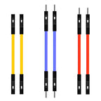 10pcs Silicon Du Bang 2.54mm 1P Soft High Temperature Resist Cable Male Female 26AWG For DIY Arduino Breadboard Black White
