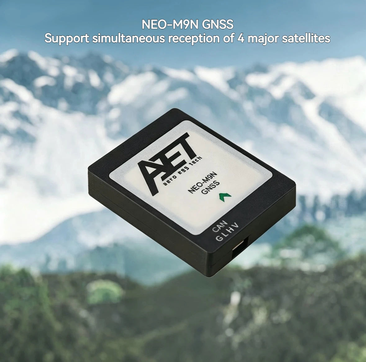 AeroEggTech NEO M9N GNSS Module High Precision CAN Protocol Large Size Antenna 8310 Compass For Industrial Navigation