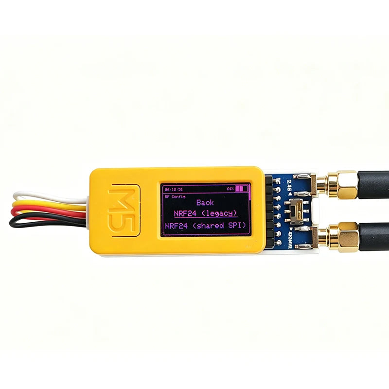 M5Stack StickC Plus 2 RF Development Board NRF24L01 & CC1101 Module with Bruce Firmware, 3D Printed Case Included