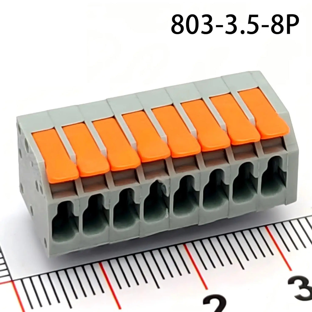 1Pcs PCB terminal block FS1.5 DA803R 2601 1.5 mm² spacing 3.5 or 5.0 mm pitch gray 2601-1102 3 4 5 6